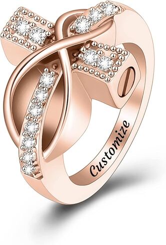 constantlife Cremation Ring for Ashes Cross Memorial Urn Jewelry Human Pet Ash Holder Stainless Steel Funeral Keepsake Gift for Women Men in Kuwait