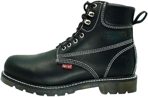 Cactus Men’s 6" Soft Toe Oil Tumbled Full Grain Leather Oil Resistant Rubber Outsole Construction Work Boot in Saudi Arabia