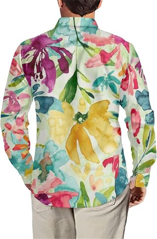 Biyejit Mens Long Sleeve Shirt, Regular Fit Casual Button Down Shirt for Men Teens Size XS-6XL in Kuwait