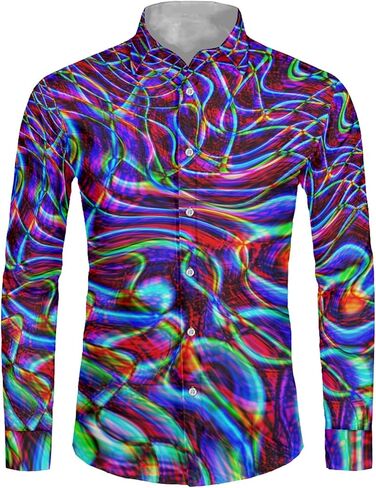 Biyejit Mens Long Sleeve Shirt, Regular Fit Casual Button Down Shirt for Men Teens Size XS-6XL in Kuwait