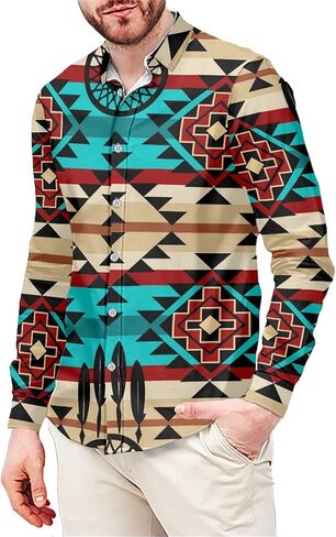Biyejit Mens Long Sleeve Shirt, Regular Fit Casual Button Down Shirt for Men Teens Size XS-6XL in Kuwait