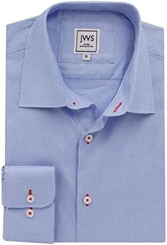 JustWhiteShirts Men’s Egyptian Cotton Non Iron, Stain Resistant Dress Shirt, Long Sleeve in Saudi Arabia