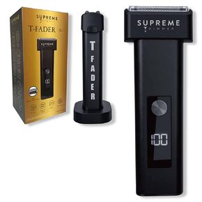 ماكينة حلاقة فويل للرجال من SUPREME TRIMMER - STF501 (وقت تشغيل 120 دقيقة) ماكينة حلاقة كهربائية رطبة/جافة للاستخدام في الحلاق - T Fader