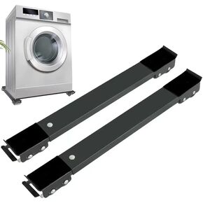 FXJ LIFT Appliance Rollers, Furniture Washing Machine Dolly, Extendable Appliance Rollers Mobile Washing Machine Base, Fridge Stand BLACK in Kuwait