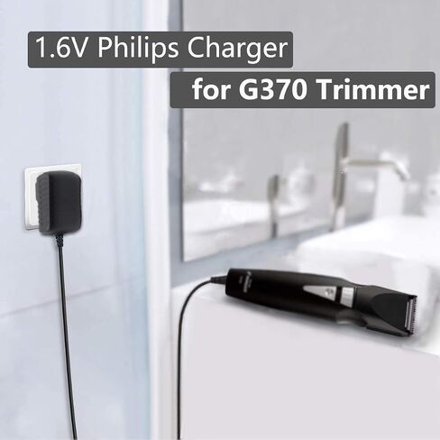 1.6V 80mA Charger for Philips Norelco G370 G250 G270 G290 G380 D350 G390, G470, G480 Grooming System Replacement Philips Beard Hair Trimmer Charger Cord QC5015 QG3080 QG3150 HQG265 HQG265 in Saudi Arabia