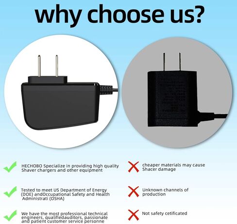 لشاحن Philips One Blade، مناسب لـ Philips Norelco Oneblade QP2520، QP2520 / 90، QP2520 / 72، QP2520 / 70 سلك شحن مزود الطاقة لماكينة الحلاقة الكهربائية in Kuwait