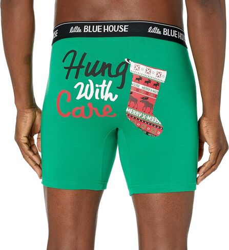 Little Blue House by Hatley Men's Joke Boxers in Saudi Arabia