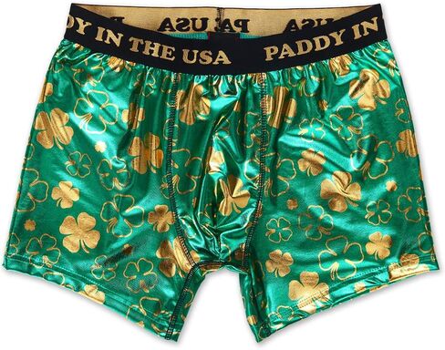 Mad Engine Men's St. Patrick's Day Irish Clover Flag Boxers in Saudi Arabia