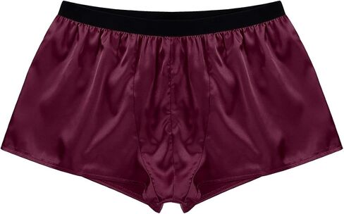 TSSOE Men's Silk Satin Boxer Shorts Lounge Sports Swim Trunks Underwear in Saudi Arabia