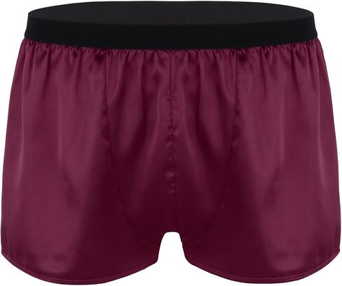 TSSOE Men's Silk Satin Boxer Shorts Lounge Sports Swim Trunks Underwear in Saudi Arabia
