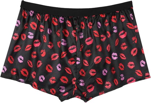 TSSOE Men's Silk Satin Boxer Shorts Lounge Sports Swim Trunks Underwear in Saudi Arabia