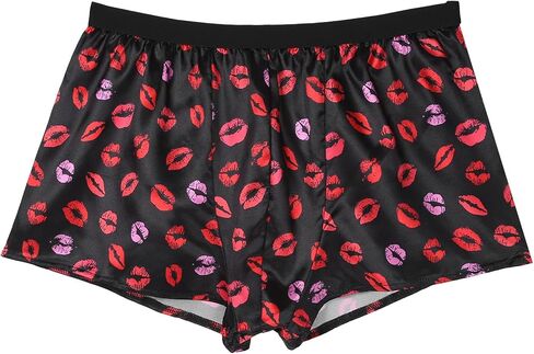 TSSOE Men's Silk Satin Boxer Shorts Lounge Sports Swim Trunks Underwear in Saudi Arabia