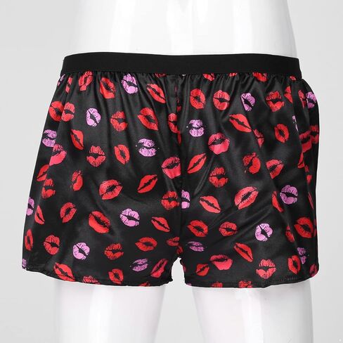 TSSOE Men's Silk Satin Boxer Shorts Lounge Sports Swim Trunks Underwear in Saudi Arabia