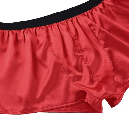 TSSOE Men's Silk Satin Boxer Shorts Lounge Sports Swim Trunks Underwear in Saudi Arabia