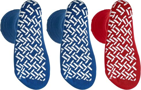 Pack of 3 Pairs - XXXL Non-Skid Bariatric Extra Wide Slipper Socks for People With Swollen feet Diabetes & Edema in Saudi Arabia