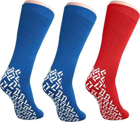 Pack of 3 Pairs - XXXL Non-Skid Bariatric Extra Wide Slipper Socks for People With Swollen feet Diabetes & Edema in Saudi Arabia
