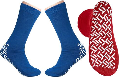 Pack of 3 Pairs - XXXL Non-Skid Bariatric Extra Wide Slipper Socks for People With Swollen feet Diabetes & Edema in Saudi Arabia