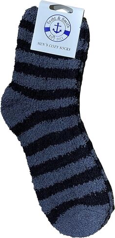 Yacht & Smith Mens Wholesale Bulk Warm And Cozy Fuzzy Socks, Colorful Winter Sock in Saudi Arabia