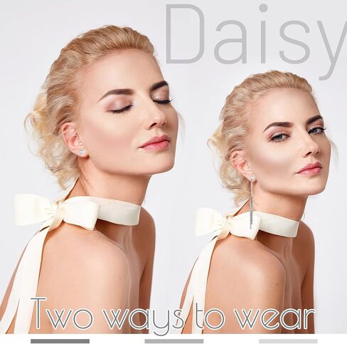 4 Pairs Long Tassel Dangle Drop Earrings Metal Chain Earrings Fake Crystal Pearl Rhinestone Earrings Wedding Formal Jewelry in Saudi Arabia