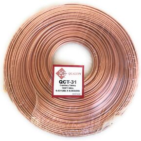 QE Refrigeration Copper Capillary TUBING 0.031" (ID) x 0.081" (OD) x100 FT ROLL in Saudi Arabia