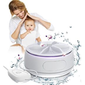 Sheng&Hui Portable Mini Washing Machine USB Mini Washing Machine High Power Turbo Washer with 4 Speed Remote Control for Home, Business, Travel, College Room, RV, Apartment in Kuwait