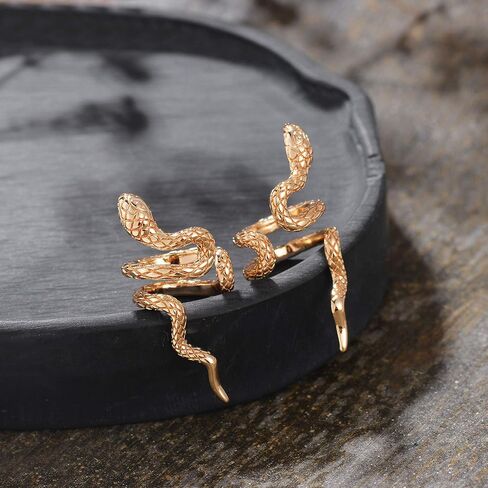 Mevecco Gold Ear Cuff Earring 18K Gold Plated Non Pierced Ear Cartilage Clip on Wrap Hoop Tiny Chunky Blod Thick Simple Minimalist Handmade Delicate Hypoallergenic Ear Cuff Fake Earrings Women Gift in Saudi Arabia