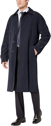 Adam Baker Men's Single Breasted Breasted Full Length Trench Coat All Year Round Raincoat in Saudi Arabia