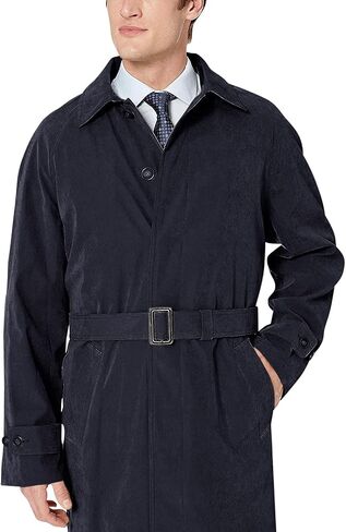 Adam Baker Men's Single Breasted Breasted Full Length Trench Coat All Year Round Raincoat in Saudi Arabia
