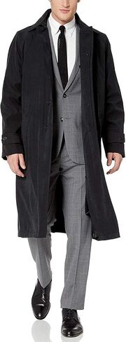 Adam Baker Men's Single Breasted Breasted Full Length Trench Coat All Year Round Raincoat in Saudi Arabia