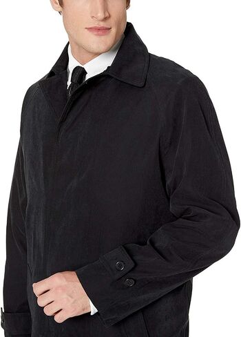 Adam Baker Men's Single Breasted Breasted Full Length Trench Coat All Year Round Raincoat in Saudi Arabia