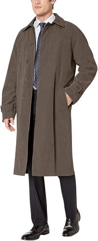 Adam Baker Men's Single Breasted Breasted Full Length Trench Coat All Year Round Raincoat in Saudi Arabia
