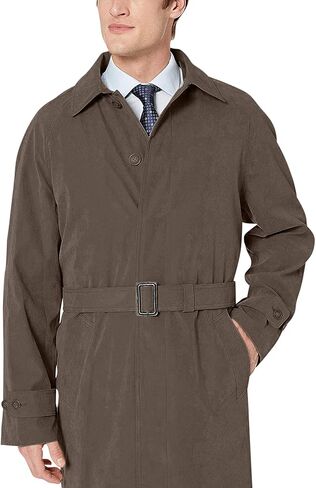 Adam Baker Men's Single Breasted Breasted Full Length Trench Coat All Year Round Raincoat in Saudi Arabia