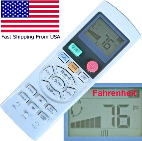 Replacement for Haier AC Air Conditioner Remote Control YR-HD01 YR-HD02 YR-HD03 YR-HD04 YR-HD05 YR-HD06 YR-HD07 YR-HD08 YR-HD09 YL-HD01 YL-HD02 YL-HD03 YL-HD04 YL-HD05 YL-HD06 YL-HD07 YL-HD08 YL-HD09 in Kuwait
