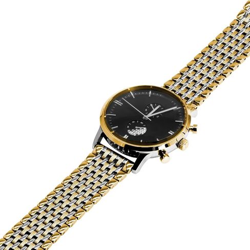 Multi Stripes 18mm 20mm 22mm Black Rose Gold Silver Two Tone Metal Watch Strap Tapered Engravings Stainless Steel Metal Watch Band for Men Women… in Kuwait