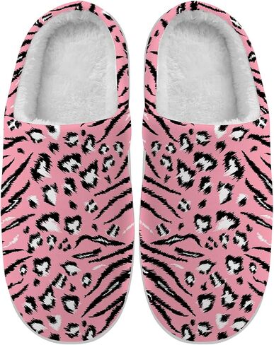 Women's Men's Tiger Print Slippers House Slippers Slip On Memory Foam Fuzzy Slippers Winter Sandals Shoes Gifts in Kuwait
