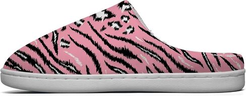 Women's Men's Tiger Print Slippers House Slippers Slip On Memory Foam Fuzzy Slippers Winter Sandals Shoes Gifts in Kuwait