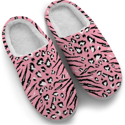Women's Men's Tiger Print Slippers House Slippers Slip On Memory Foam Fuzzy Slippers Winter Sandals Shoes Gifts in Kuwait