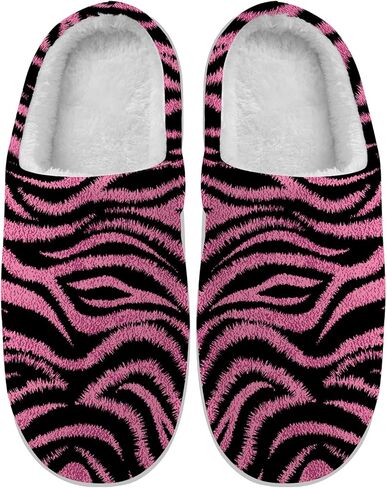 Women's Men's Tiger Print Slippers House Slippers Slip On Memory Foam Fuzzy Slippers Winter Sandals Shoes Gifts in Kuwait
