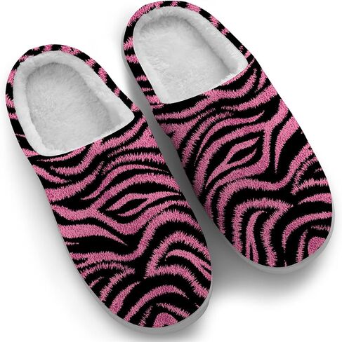Women's Men's Tiger Print Slippers House Slippers Slip On Memory Foam Fuzzy Slippers Winter Sandals Shoes Gifts in Kuwait