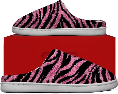 Women's Men's Tiger Print Slippers House Slippers Slip On Memory Foam Fuzzy Slippers Winter Sandals Shoes Gifts in Kuwait