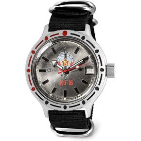 VOSTOK | Men's KGB USSR State Security Committee Amphibian Automatic Self-Winding Russian Diver Watch | WR 200 m | Fashion | Business | Casual Men's Watches | Model 420892 in Kuwait