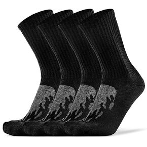 KitNSox 1/4 Pack Men's Women's Merino Wool Hiking Running Socks Crew Warm Thick Cushioned Outdoor Walking Sport Athletic Sock in Saudi Arabia