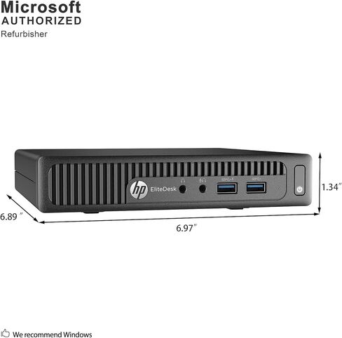 HP EliteDesk 705 G3 - Mini Desktop - A10 PRO-8770E 2.8 GHz - 8 GB - 128 GB SSD 1GG27US#ABA (Renewed) in Saudi Arabia