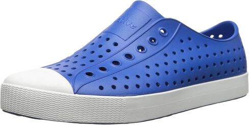 Native Unisex Jefferson Fashion Sneaker, Victoria Blue/Shell White,9 US Men/11 US Women in Saudi Arabia