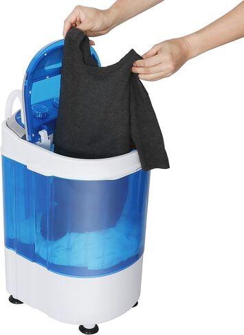 LEMY Mini Baby Washing Machine Portable and Compact Laundry Washer with 8.8lbs Washing Capacity, Single Tub, Blue in Saudi Arabia