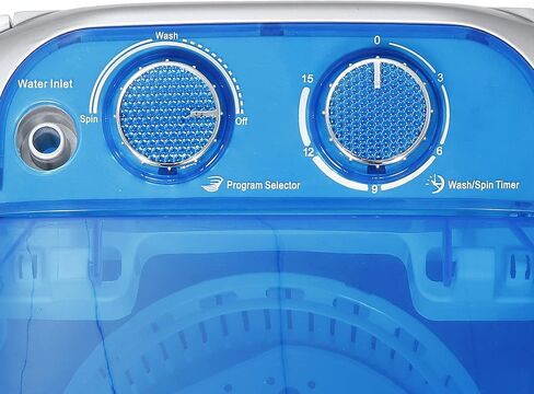 LEMY Mini Baby Washing Machine Portable and Compact Laundry Washer with 8.8lbs Washing Capacity, Single Tub, Blue in Saudi Arabia