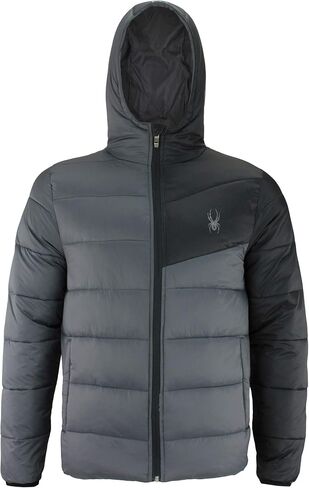 Spyder mens Puffer Jacket,full Zip in Kuwait