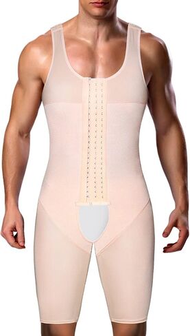 Men's Shapewear Bodysuit Full Body Shaper Tummy Control Compression Sauna Suit Fitness Compression Underwork in Kuwait