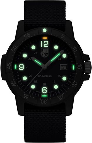 Luminox G Sea Bass Carbonox X2.2003.ND Mens Watch 44mm - Military Watch in Blue Date Function 100m Water Resistant in Saudi Arabia