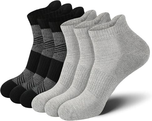 Cadocado Men's and Women's Ankle Quarter Socks Performance Cotton Cushioned Athletic Ankle Socks Crew Quarter Socks in Saudi Arabia